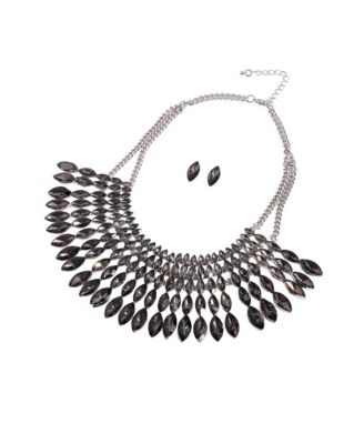 Party Statement Necklace and Stud Earrings