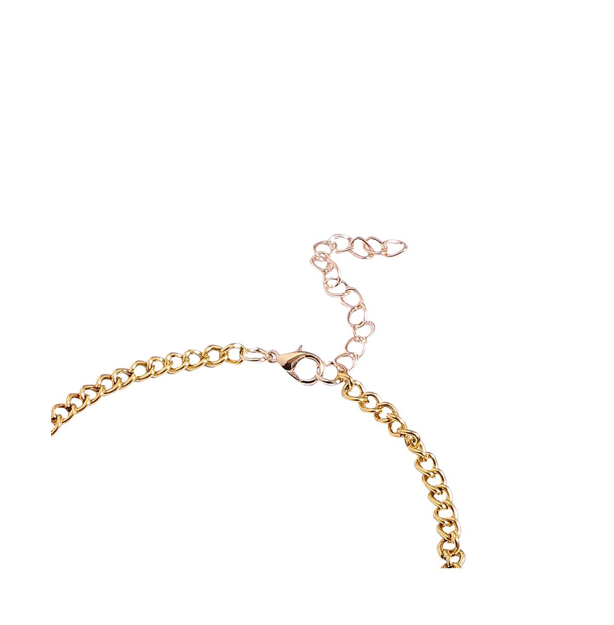 Sohi Party Statement Necklace In Orange