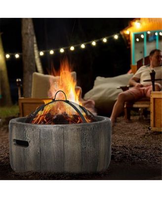 Outdoor Fire Pit Portable Backyard Fire Pit for Patio, Garden, and Campfire Gatherings