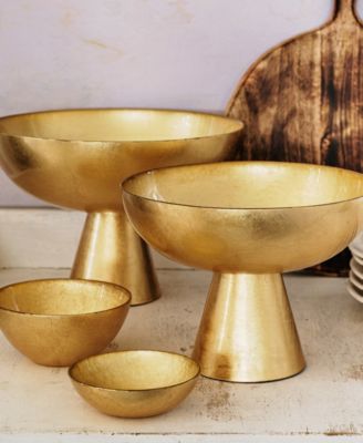 Moon Glass Small Pedestal Bowl