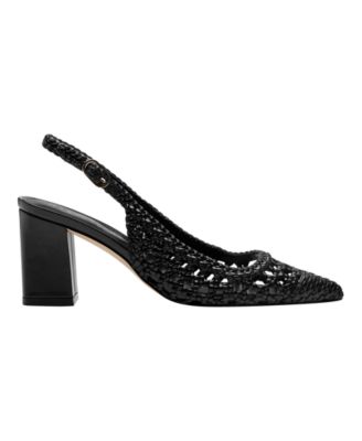 Women's Zaiden Woven Block Heel Slingback Pumps
