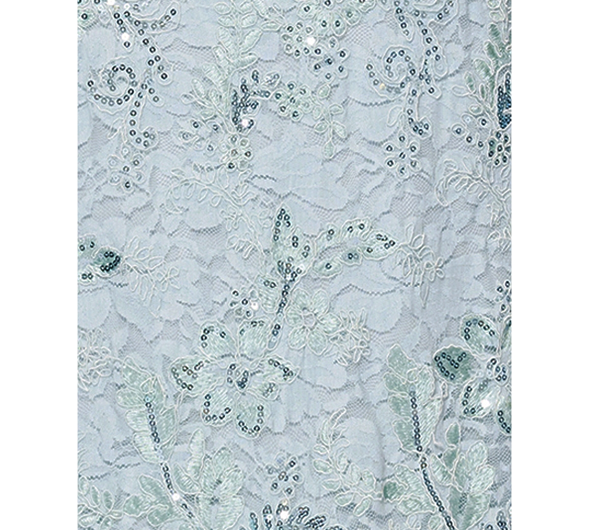 Betsy & Adam Women's Sequined Lace Corset Gown In Aqua