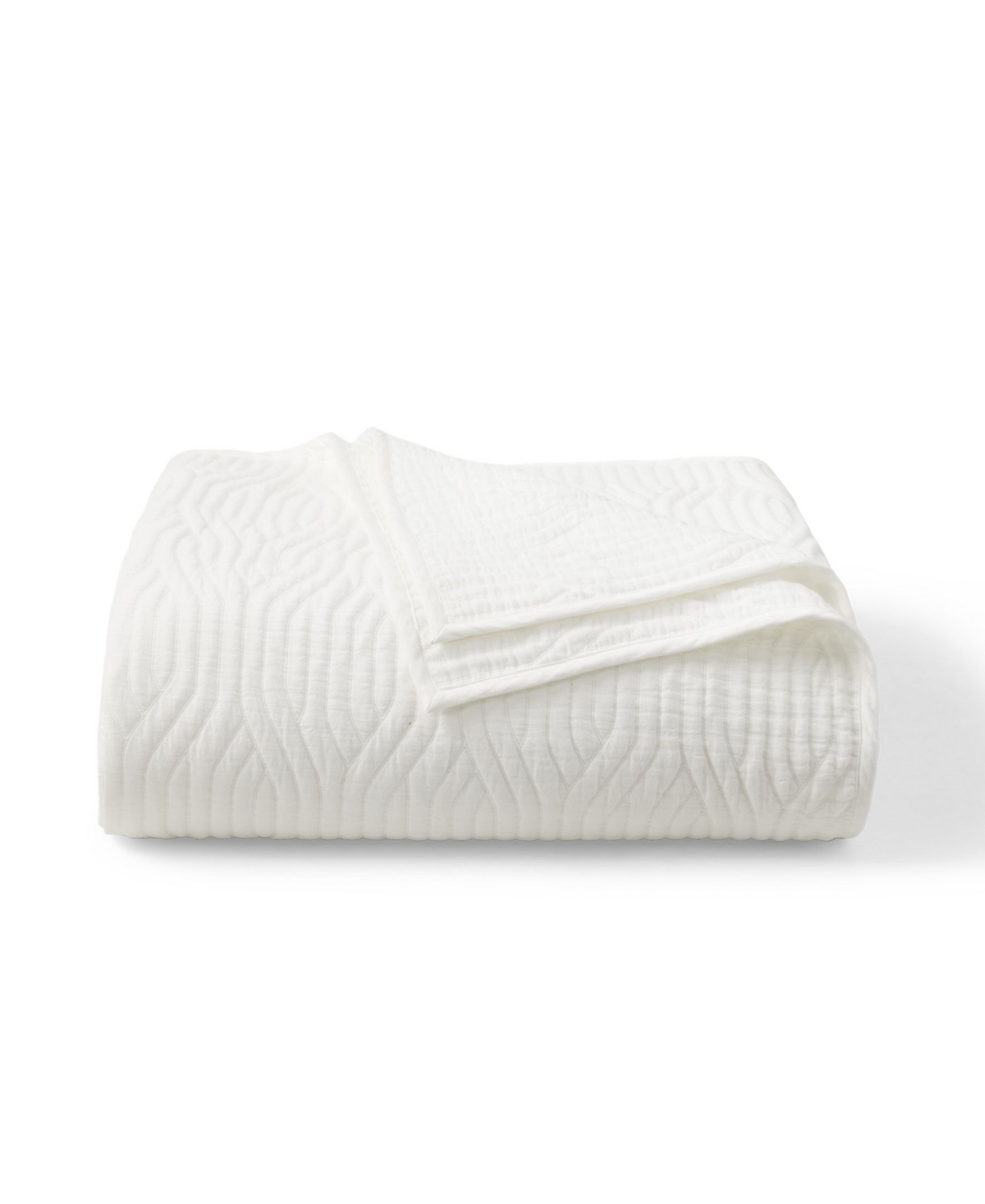 Ralph Lauren Wiley Cotton Jacquard Quilt, King In White