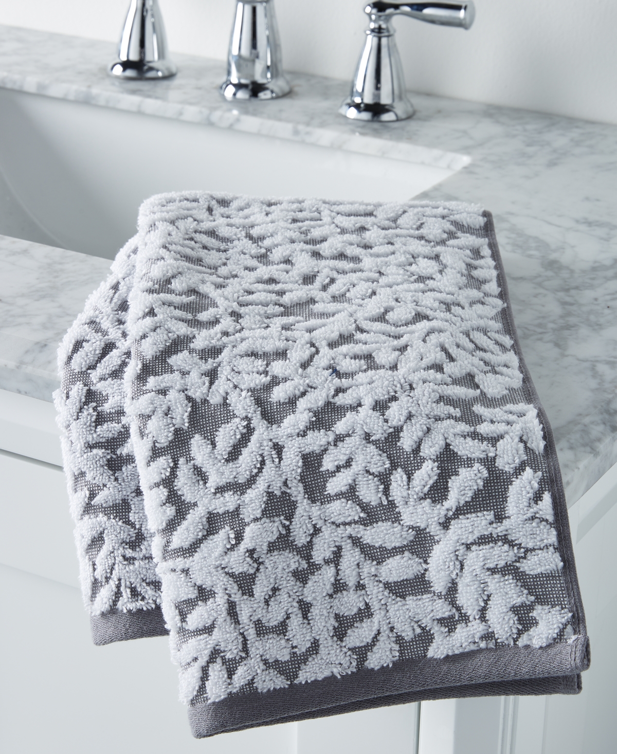 Charter Club Signature Boxwood Hand Towel, 20" X 30", Exclusively At Macy's In Stone