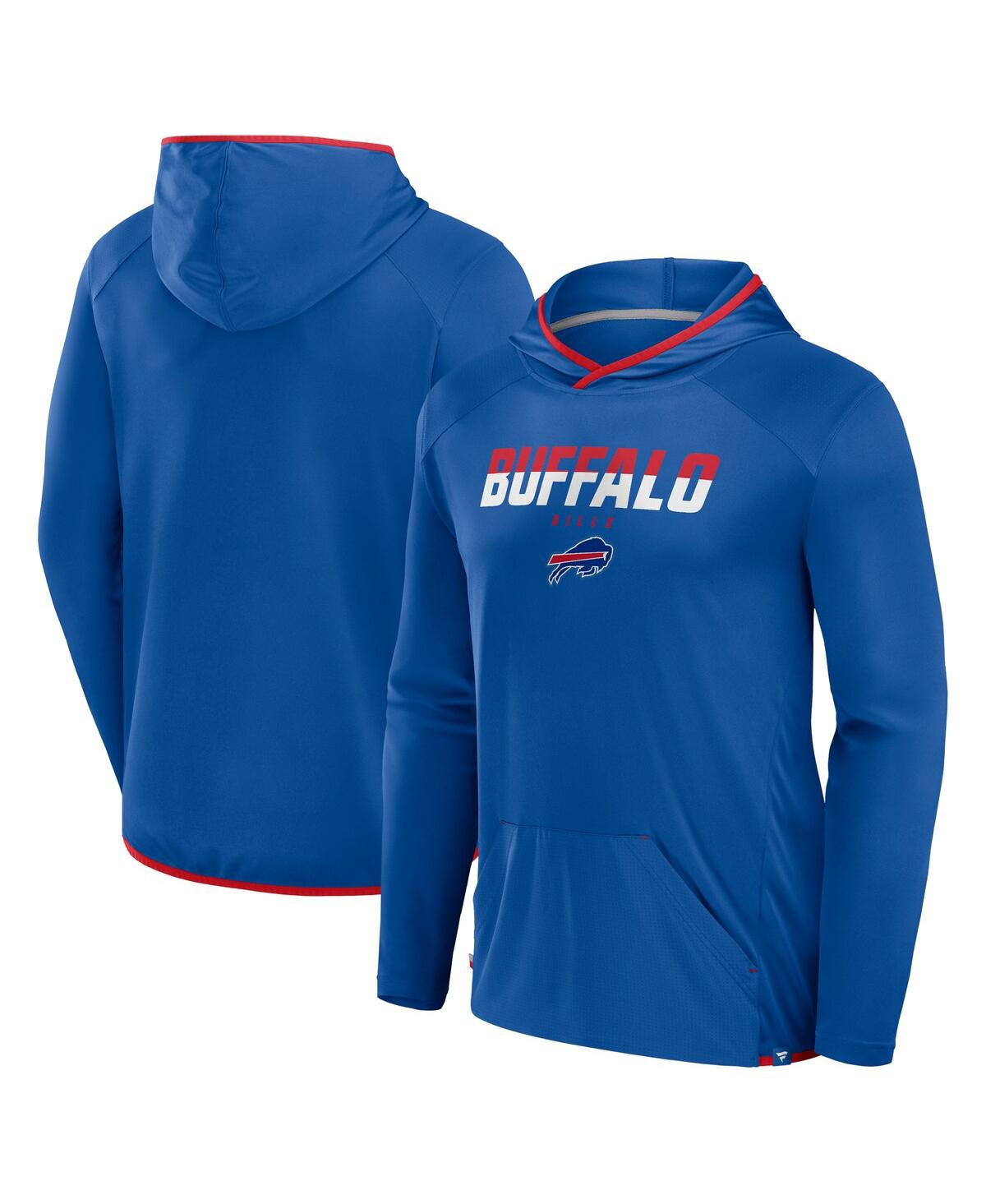 Fanatics Men's Royal Buffalo Bills Transitional Defender Hoodie Long Sleeve T-shirt In Royal