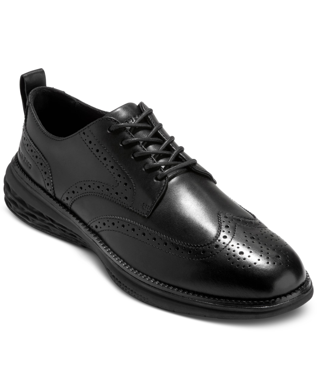 Cole Haan Men's Grand Hurrion Wingtip Oxford Dress Shoe In Black-black