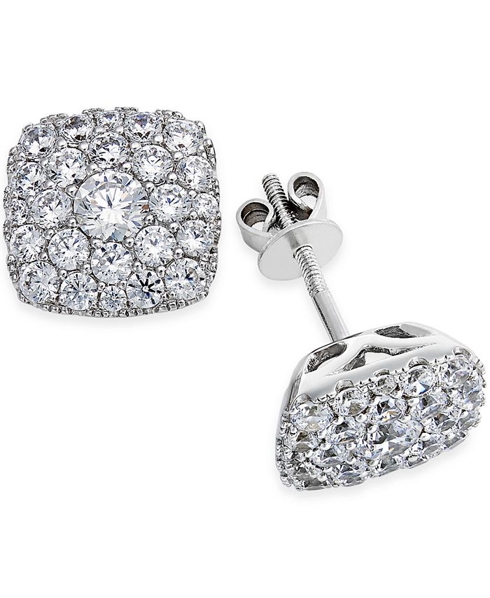 Macy's Diamond Stud Earrings (17/8 ct. t.w.) in 14K White Gold Macy's