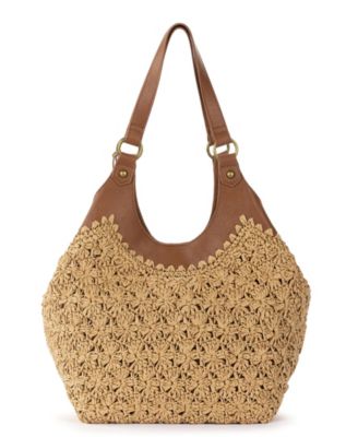 Roma Straw Small Shopper Tote Bag