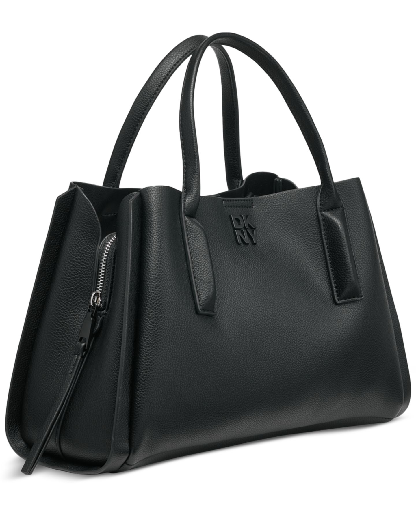 Женская сумка DKNY Josie Medium Crossbody Satchel, цвет: Чёрный — фото 4