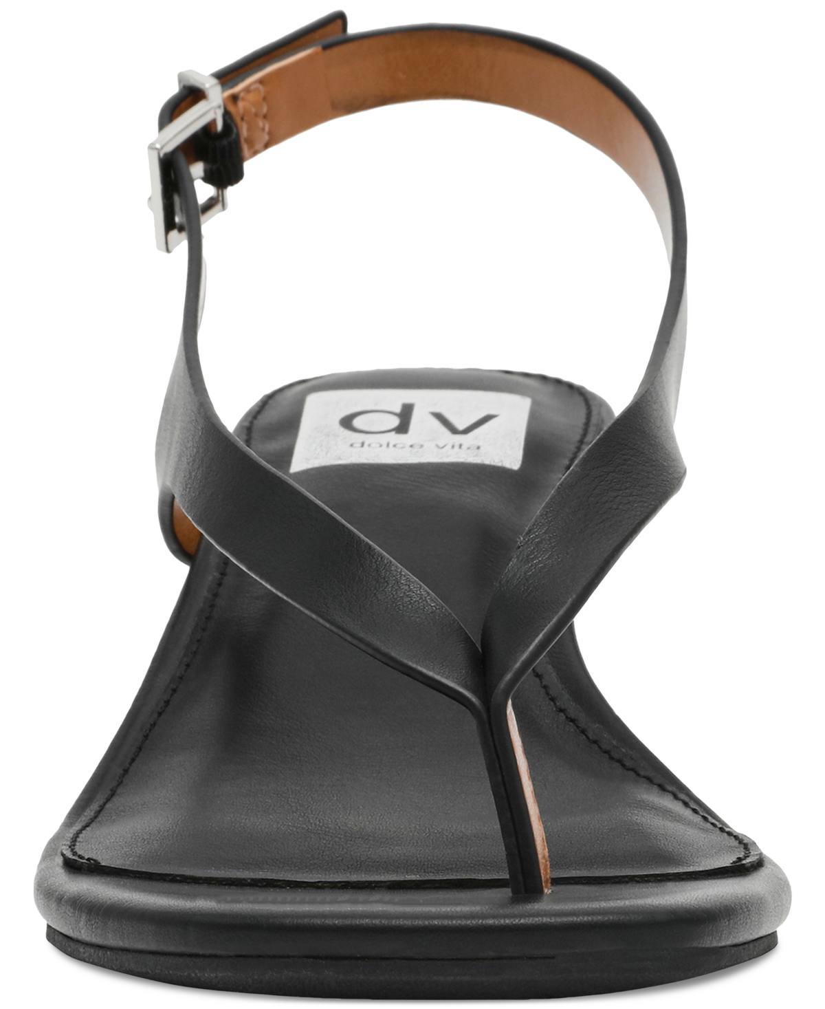 Dv Dolce Vita Women's Birdie Ankle-strap Thong Heeled Dress Sandals In Black