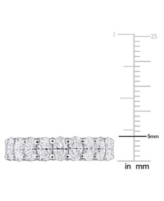 Moissanite Oval-Cut Ring (4-1/5 ct. t.w.) in Sterling Silver