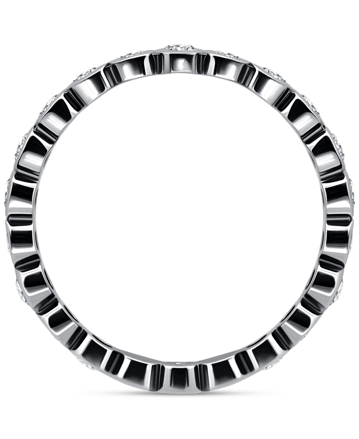 GIANI BERNINI CUBIC ZIRCONIA BEZEL ETERNITY BAND, EXCLUSIVELY AT MACY'S 