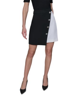 KARL LAGERFELD PARIS - Women's Colorblocked Mini Skirt