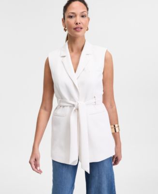 International Concepts Women's Belted Vest, Exclusively at