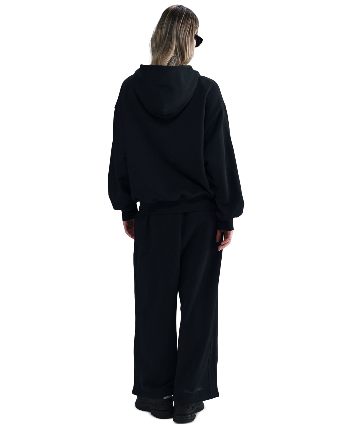 Nike Sportswear Women's Oversized French Terry Pullover Hoodie In Black,anth