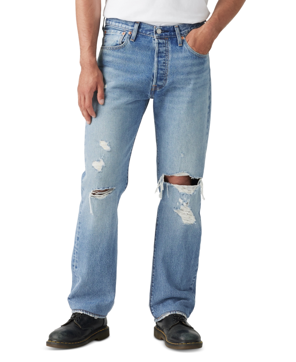 Levi's Men's 501 Original Fit Button Fly Non-stretch Jeans In L Ookin Good Dx