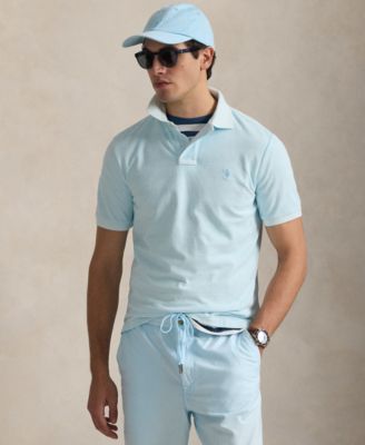 Men's Classic-Fit Mineral-Dyed Mesh Polo Shirt