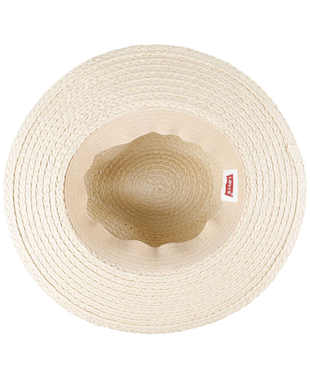 Levi's Men's Straw Panama Hat With Denim Washed Band