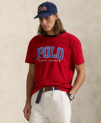Men's Classic-Fit Letterman-Logo T-Shirt