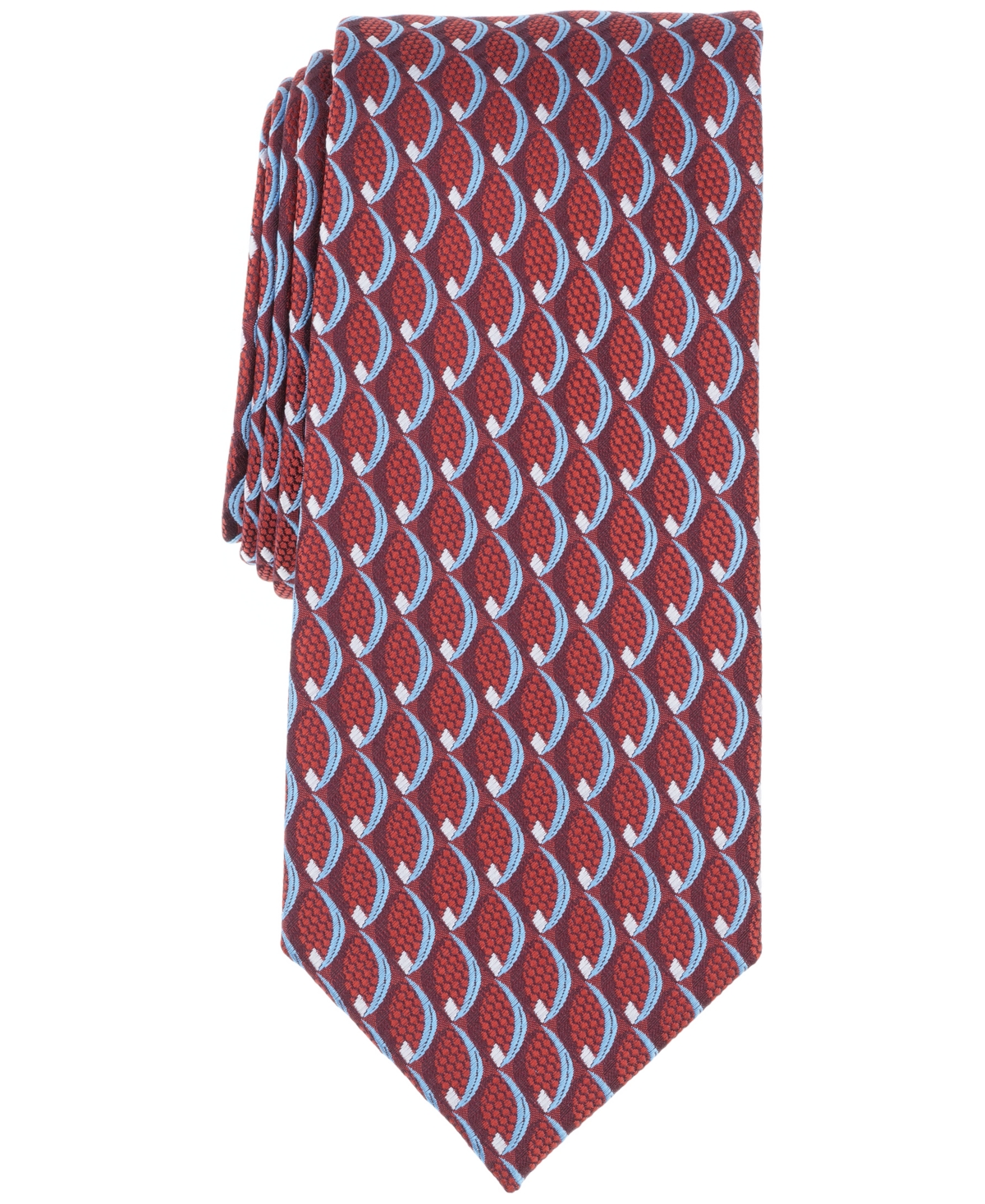 Perry Ellis Men's Oren Geo-Pattern Tie - Black