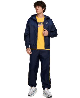 Club Men's Drawstring Woven Side Stripe Jogger Pants