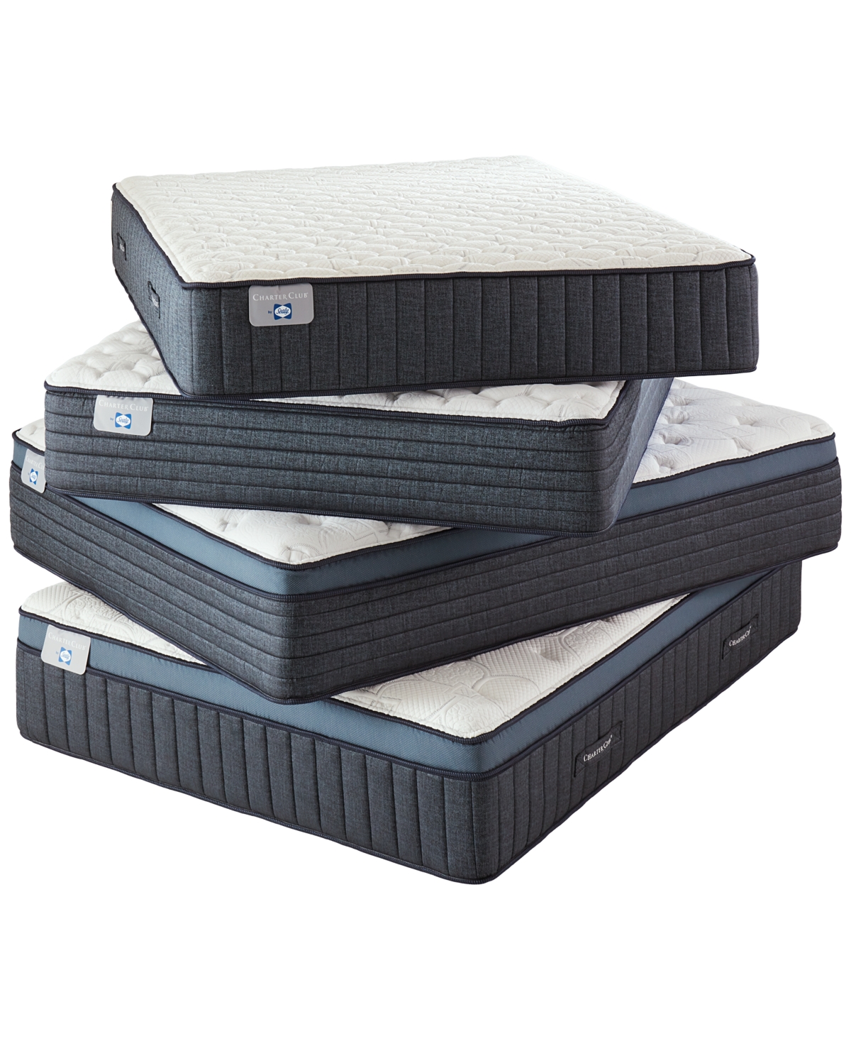 CHARTER CLUB BY SEALY MYSTIC BAY 15.5" PLUSH PILLOW TOP MATTRESS 