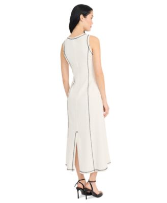 Donna Morgan Women's Linen-Blend A-Line Dress - Macy's