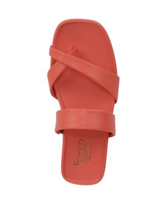 Women's Estella Open Square Toe Slide Flat Sandals