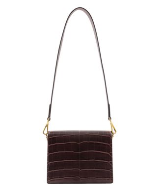 Mini Flap Croc Crossbody Bag