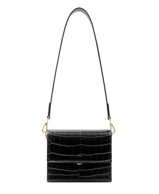 Mini Flap Croc Crossbody Bag