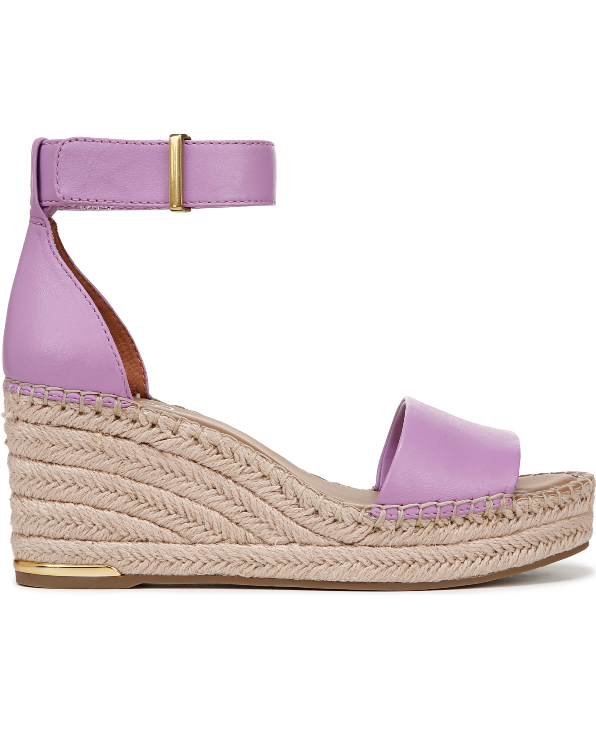 Franco Sarto Women's Clemens Espadrille Wedge Sandals In Violet Purple Leather