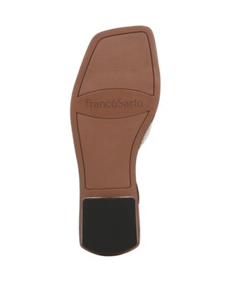 Elisa Open Square Toe Ankle Strap Flat Sandals