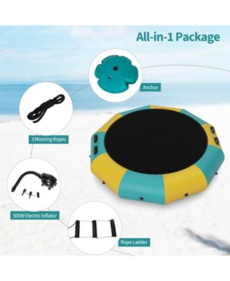 12 Feet Inflatable Splash Padded Water Bouncer Trampoline