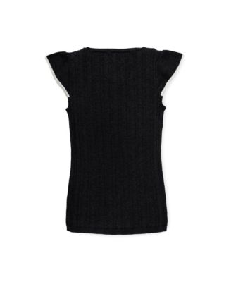 Women's Flutter Sleeve Sweater Top