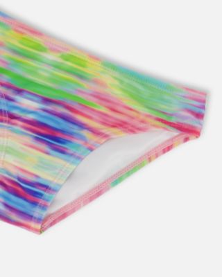 Girls Printed Two-Piece Swimsuit Multicolored