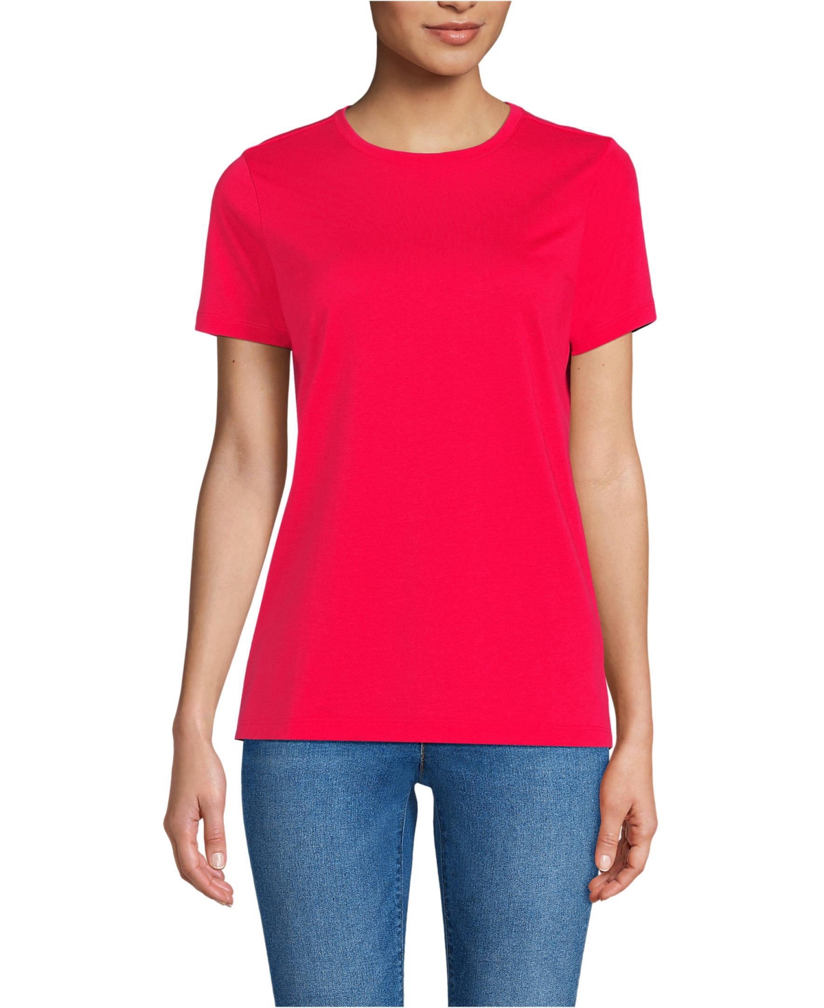 Women's Relaxed Supima Cotton Crew Neck T-Shirt - Ivory