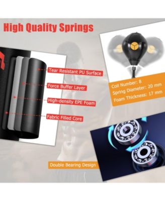 Boxing Speed Trainer Freestanding Fillable 360° Spinning Bar Adjustable Height