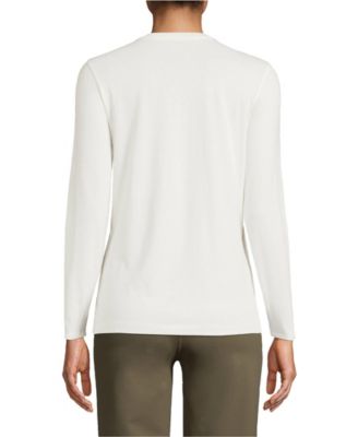 Women's Relaxed Supima Cotton Long Sleeve Crew Neck T-Shirt