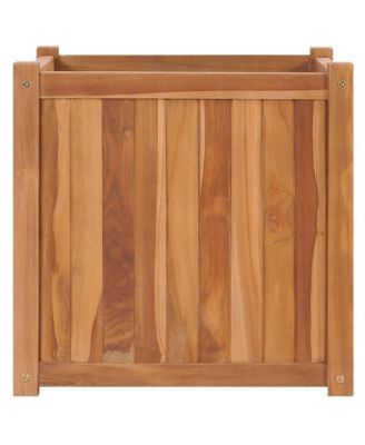 Raised Bed 19.7"x19.7"x19.7" Solid Wood Teak