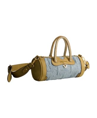 Quilted Horseshoe Mini Duffel Crossbody Bag