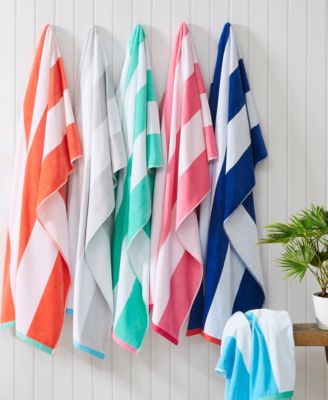 Seaside Charm - Cotton Oversized Beach Towel, 40" x 72"