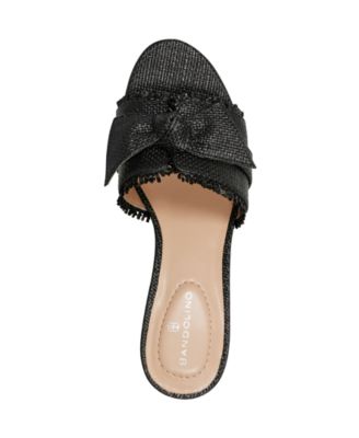 Women's Arden Raffia Knotted Bow Block Heel Sandals