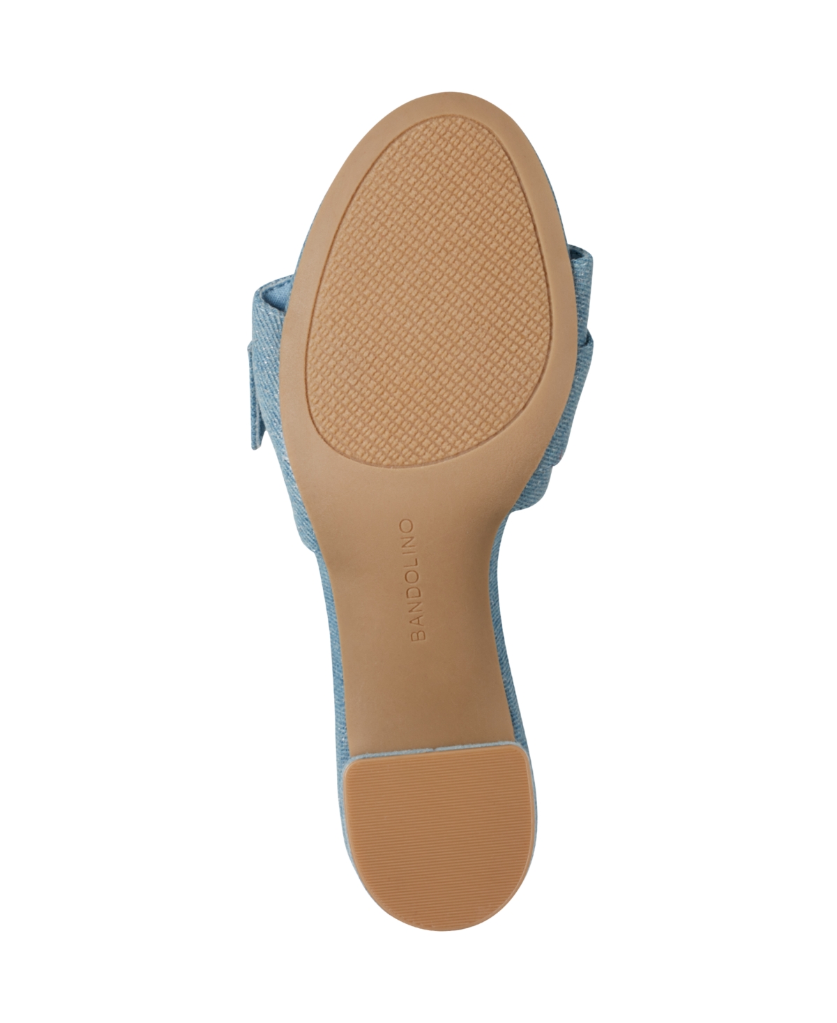 Shop Bandolino Women's Ardonna Buckle Block Heel Sandals In Blue Denim