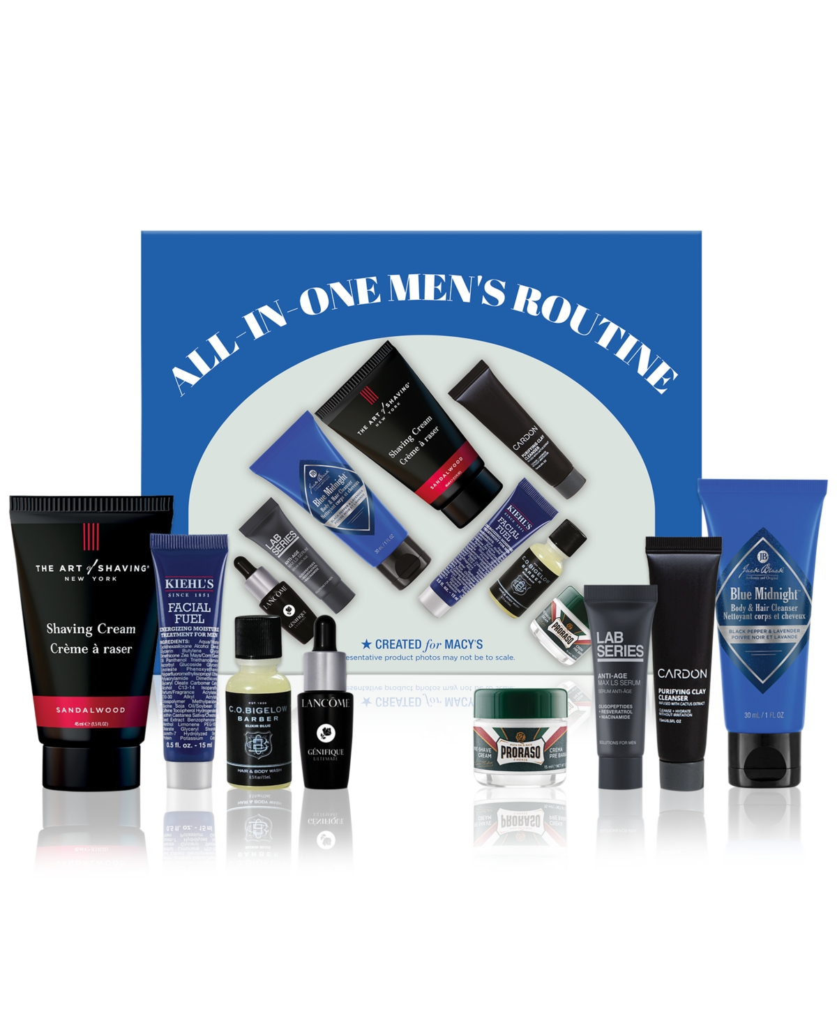 8-Pc. All-In-One Men's Routine Skincare Set, Exclusively at Macy's - Green