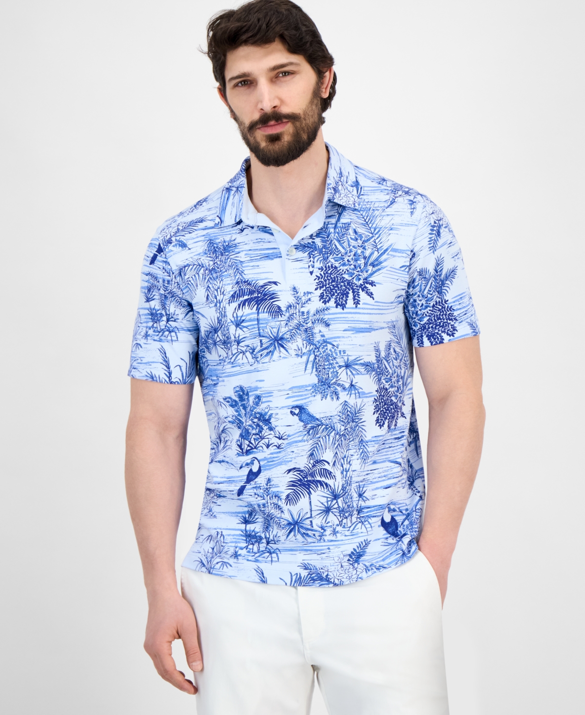 Tommy Bahama Men's Bird Sanctuary Classic-fit Printed Polo Shirt