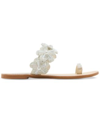 Steve Madden Women's Emmey Flower Detailed Slide Sandals