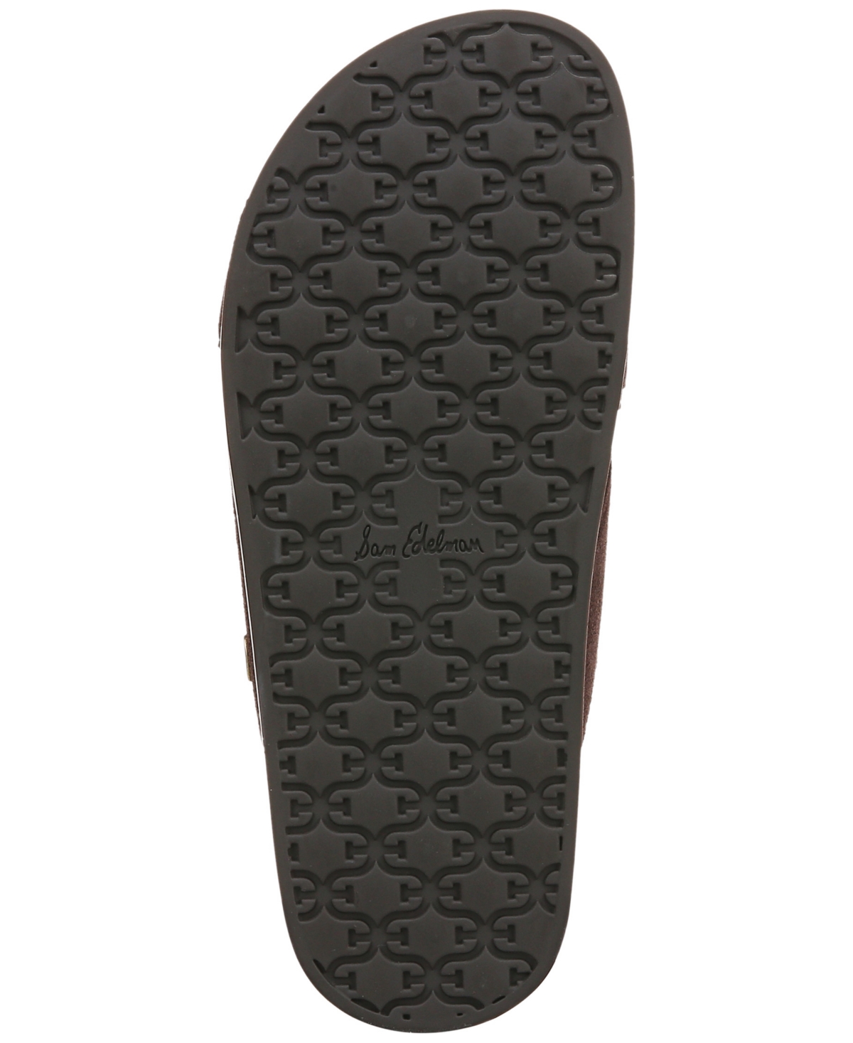 Sam Edelman Darla Buckle Slide Sandal Cafe Noir Suede In Cafe Noir Suede Leather