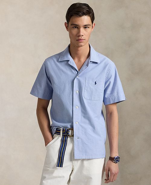 alfani Polo Ralph Lauren Men's Classic-Fit Oxford Camp Shirt Men's Fashion & Accessories