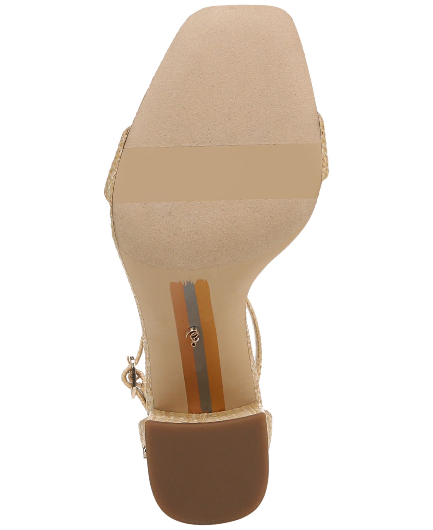 Женские сандалии Sam Edelman Daniella Two-Piece Block-Heel, цвет: Чёрный кожаный — фото 9