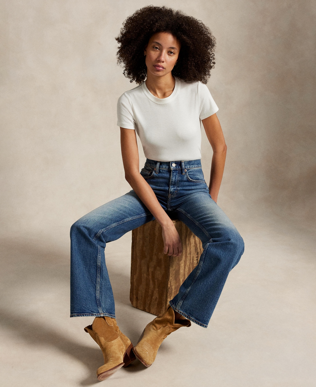 POLO RALPH LAUREN WOMEN'S BOOT JEANS 